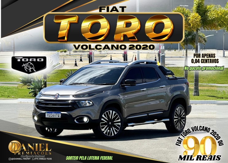 Fiat Toro Volcano 2020 ou $ 90 mil reais - Daniel Premiações