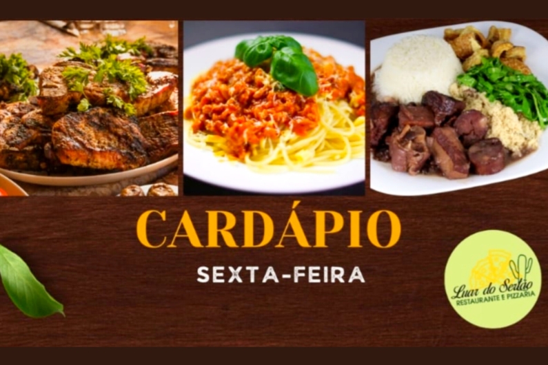 Cardápio de Hoje no Restaurante Luar do Sertão 🥘🥘