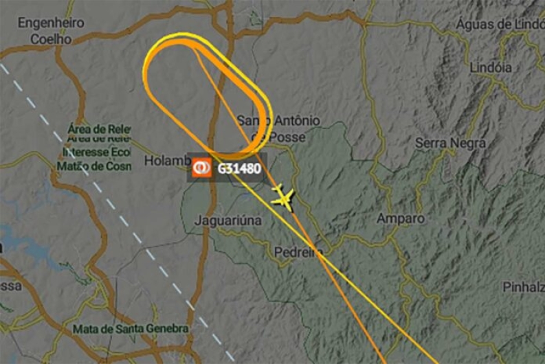 Voo da Gol decola de Guarulhos, voa baixo e retorna após dar 11 voltas ao norte de São Paulo