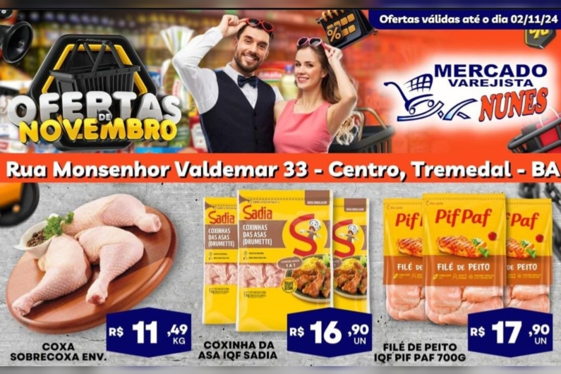 Ofertas de Novembro no Mercado Varejista Nunes