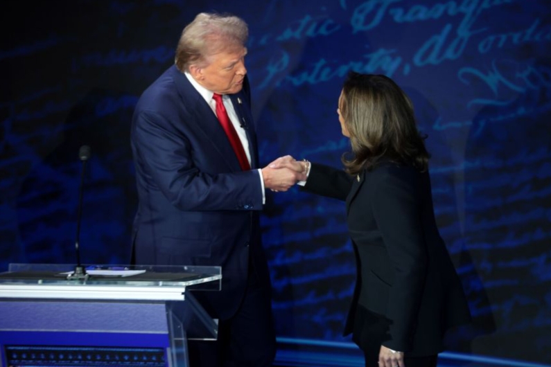 Kamala superou Trump no debate para 63% dos espectadores