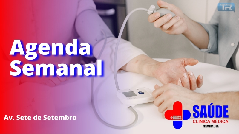 Agenda da semana na Clínica Mais Saúde ❤️💙🤍