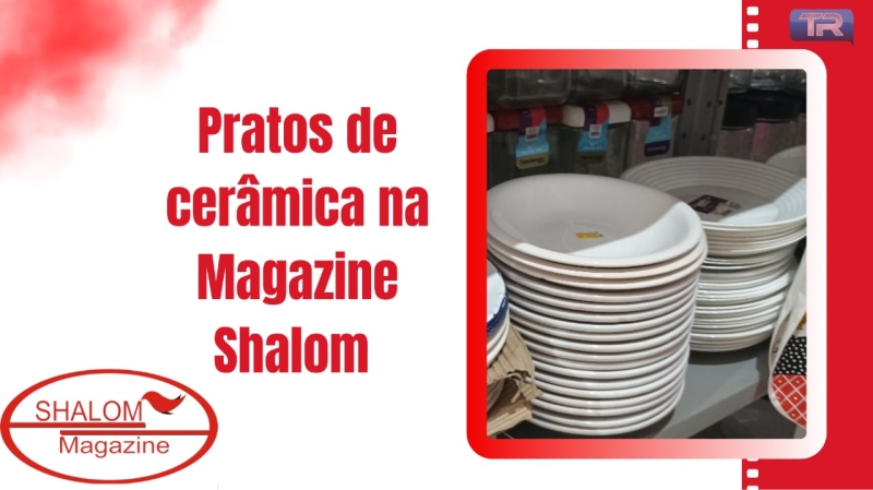 Pratos de cerâmica na Magazine Shalom