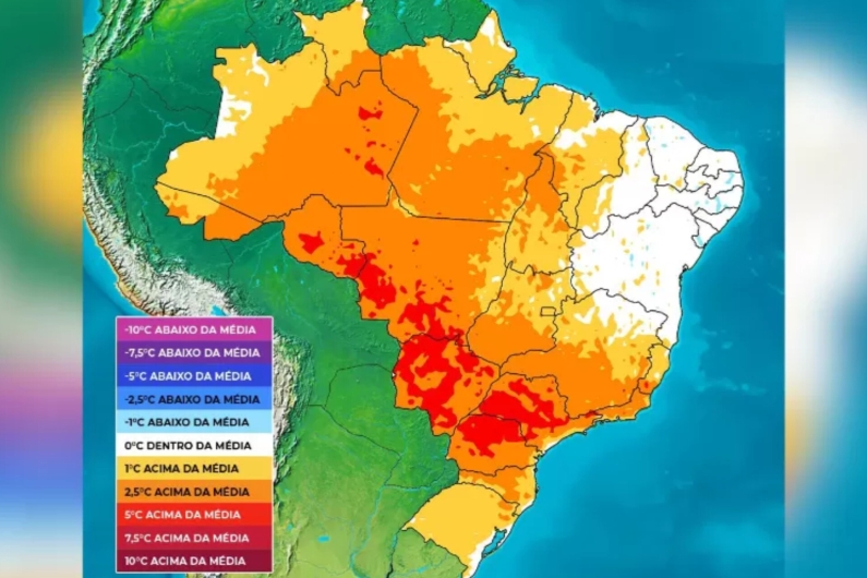 Nova onda de calor que vai atingir o Brasil pode ser a mais forte do ano