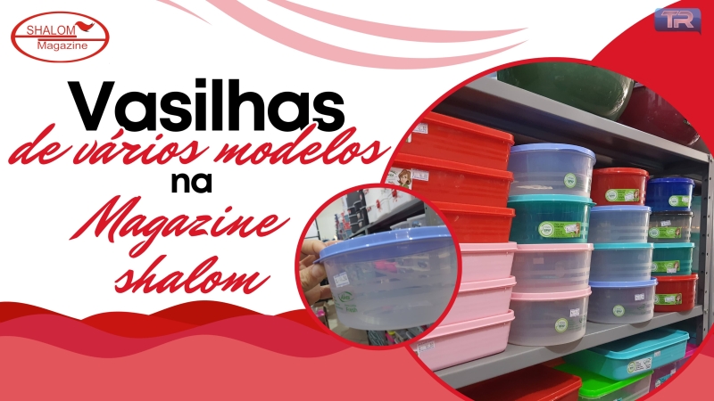 Vasilhas de todos os modelos na Magazine Shalom