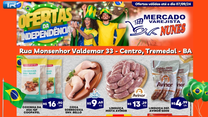 Ofertas da Independência no Varejista Nunes