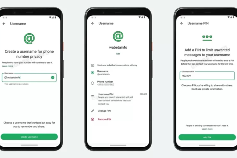 WhatsApp troca número por @ e cria função que te protege de estranhos