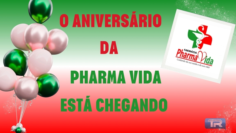 O aniversário da Pharma Vida está chegando 💚❤️🎉