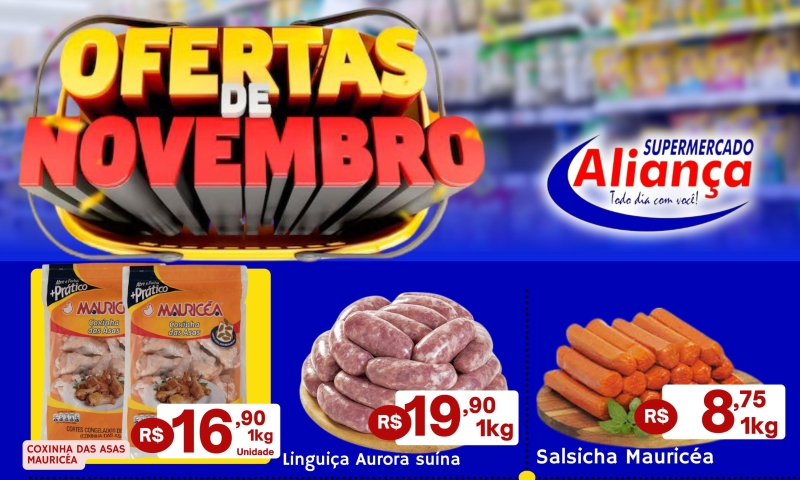 Ofertas de Novembro no Supermercado Aliança