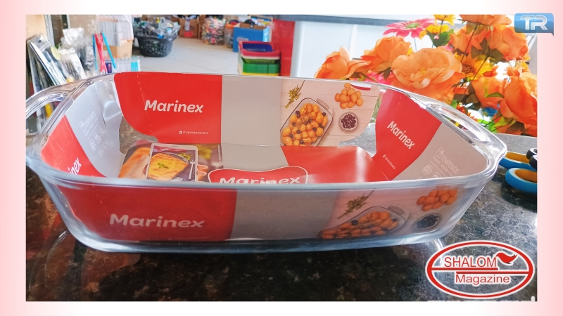 Travessa Marinex é ideal para gratinados e sobremesas aqui na Magazine Shalom