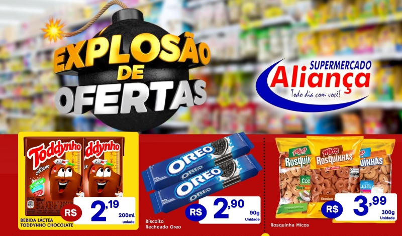 Explosão de Ofertas no Supermercado Aliança!