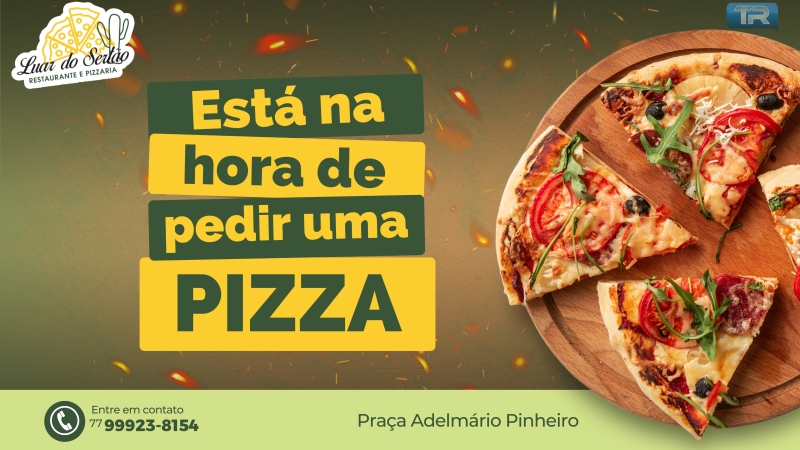 Está na hora de pedir uma pizza