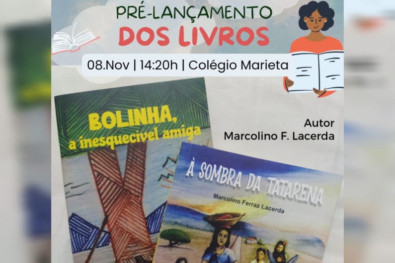 Pré-lançamento dos livros de Marcolino F. Lacerda