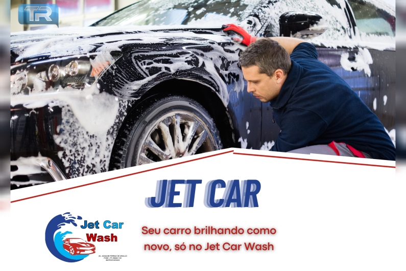 Seu carro brilhando como novo, só no Jet Car Wash