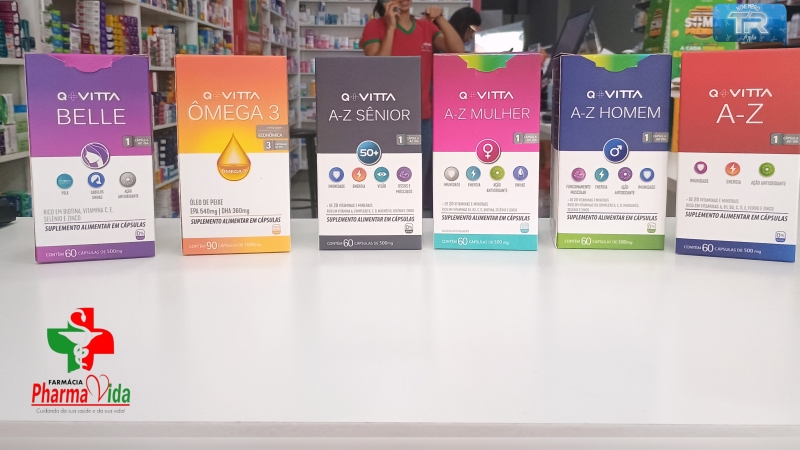 Cuide da sua saúde com as melhores vitaminas! Venha para a Pharma Vida