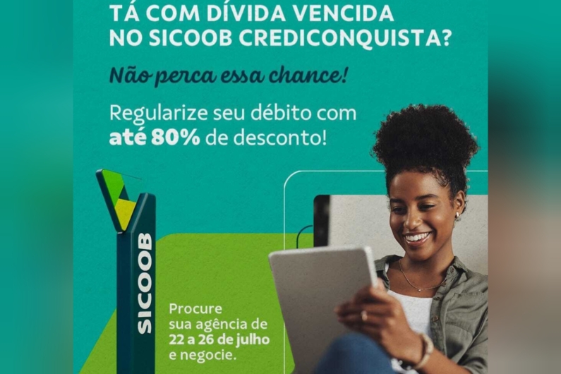 Tá com dívida vencida no Sicoob Crediconquista?