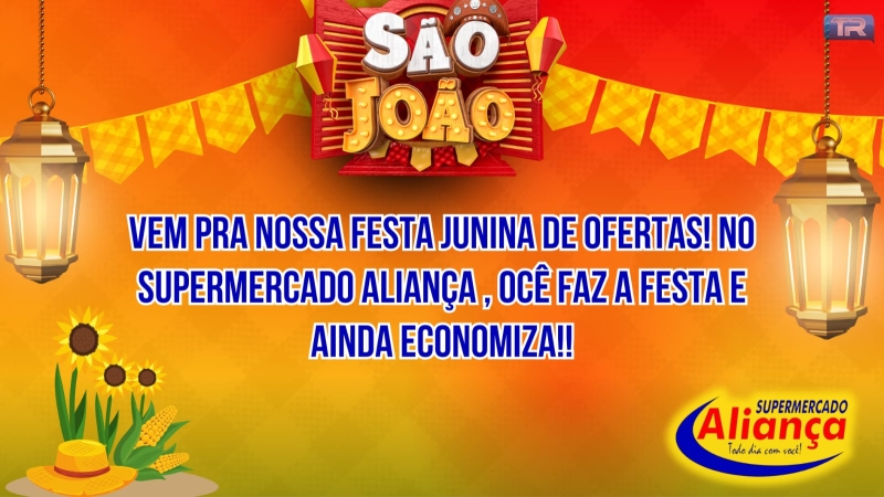 Vem pra nossa festa junina de ofertas no Supermercado Aliança