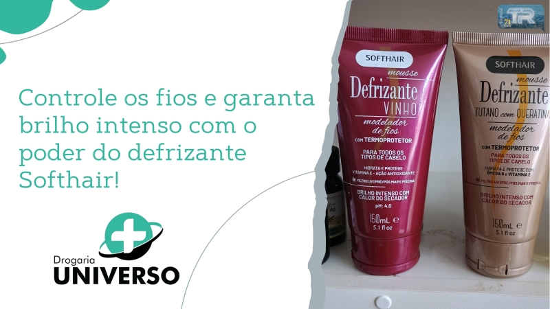 Controle os fios e garanta brilho intenso com o poder do defrizante Softhair!