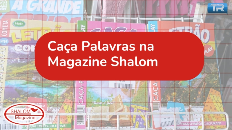 Caça palavras na Magazine Shalom