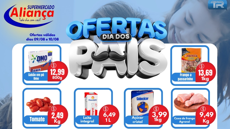 Ofertas do Dia dos Pais no Supermercado Aliança