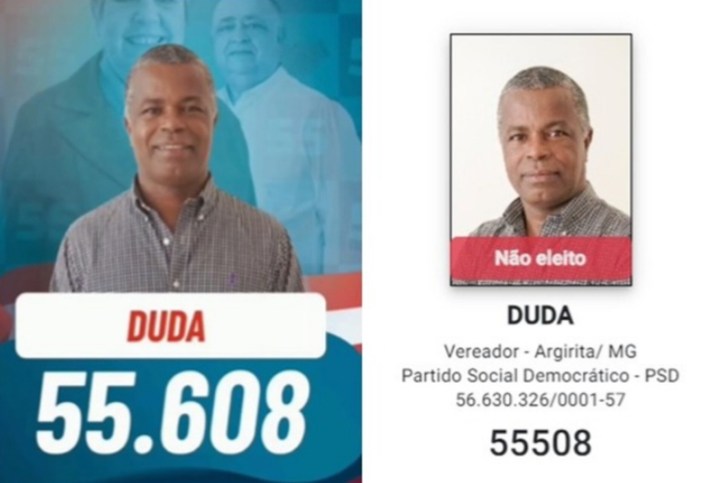 Vereador distribuiu santinhos com número de votação errado nas eleições