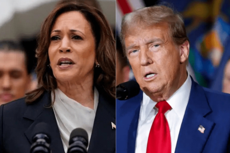 Donald Trump tem 49% das intenções de voto; Kamala Harris, 46%